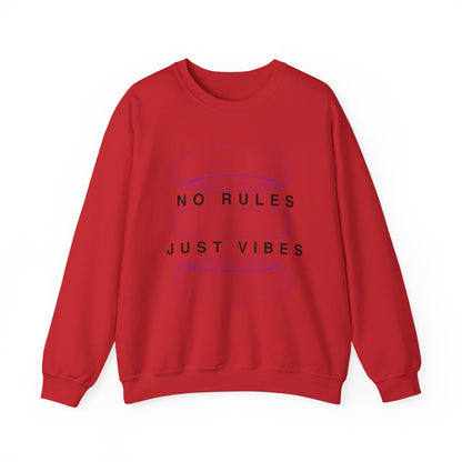 No Rules Just Vibes Light - Unisex Heavy Blend™ Crewneck Sweatshirt