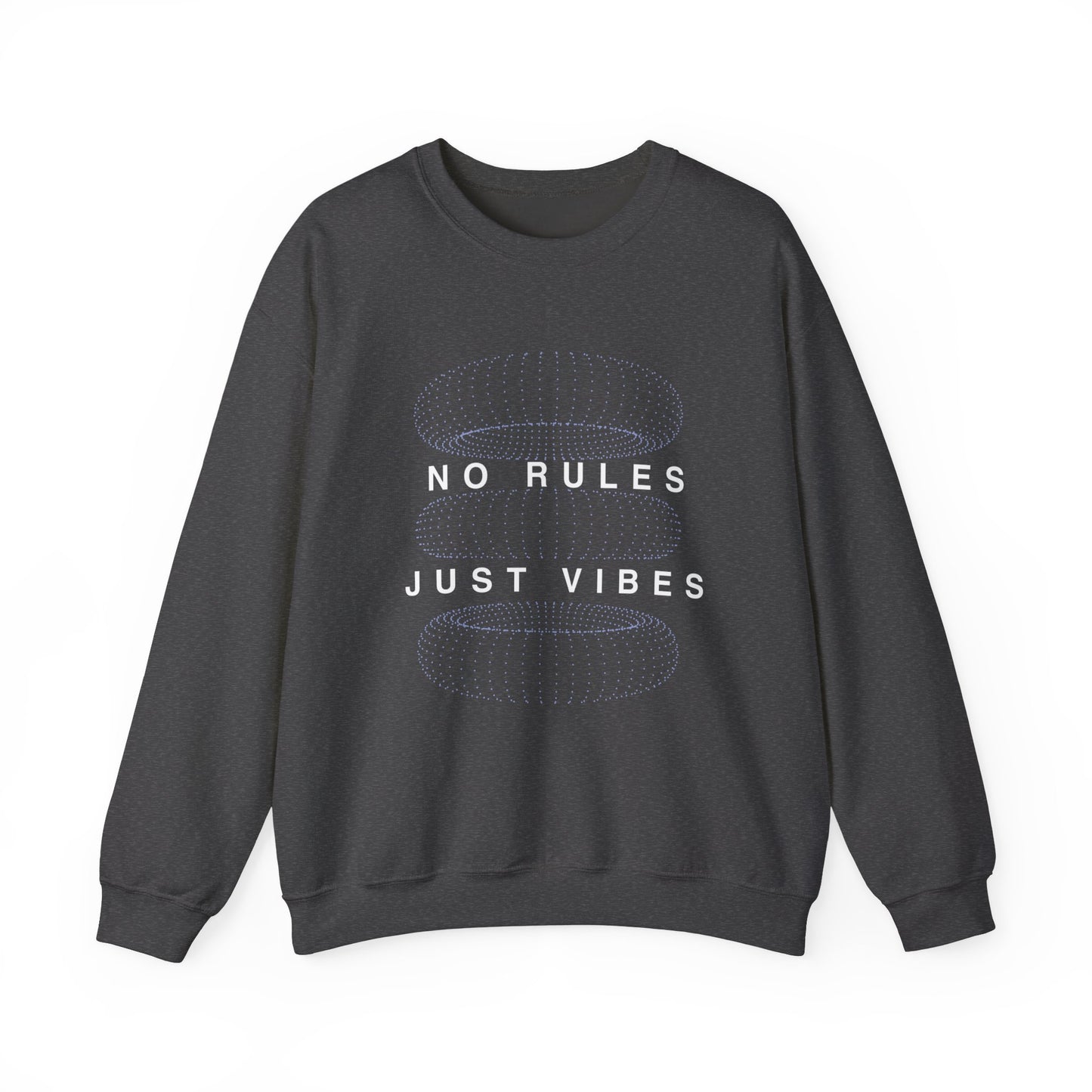 No Rules Just Vibes Dark - Unisex Heavy Blend™ Crewneck Sweatshirt