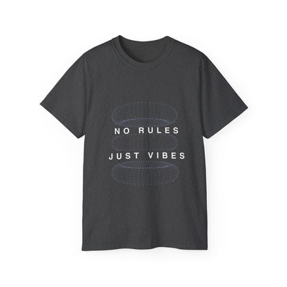 No Rules Just Vibes Dark - Unisex Ultra Cotton Tee