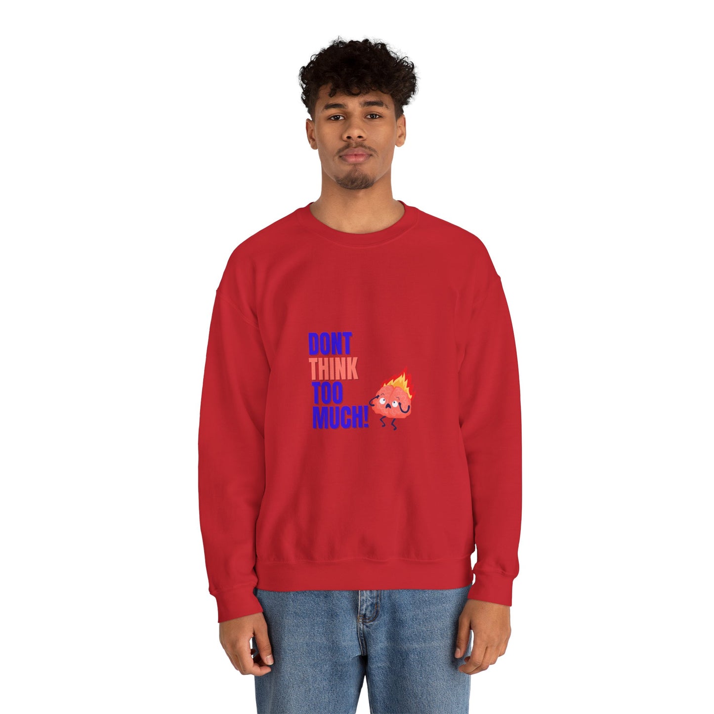 Denk niet te veel na - Unisex Heavy Blend™ Crewneck Sweatshirt