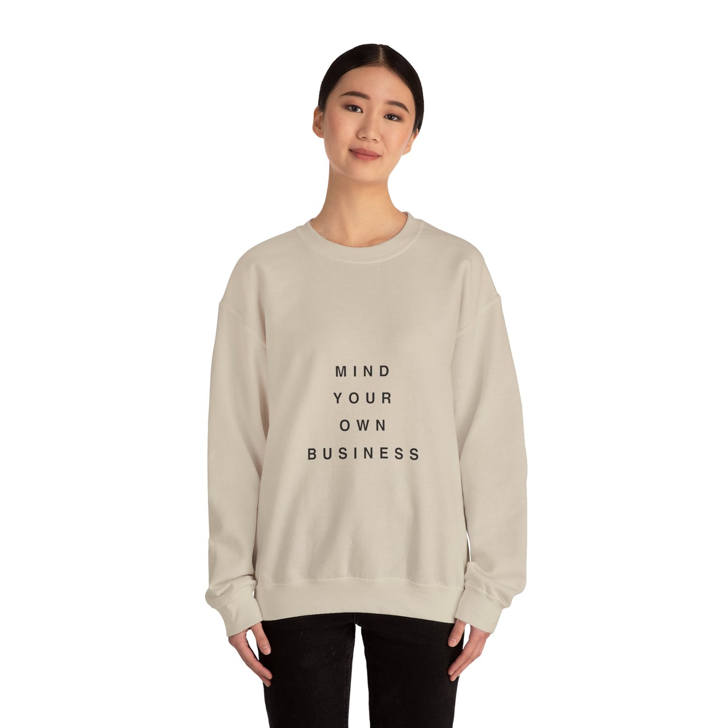 Mind Your Own Business Light - Unisex Heavy Blend™ Sweatshirt met ronde hals