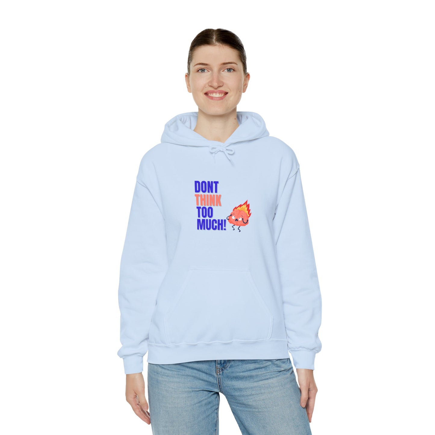 Denk niet te veel na - Unisex Heavy Blend™ Hooded Sweatshirt