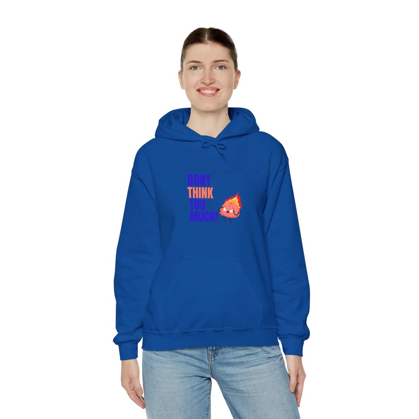 Denk niet te veel na - Unisex Heavy Blend™ Hooded Sweatshirt