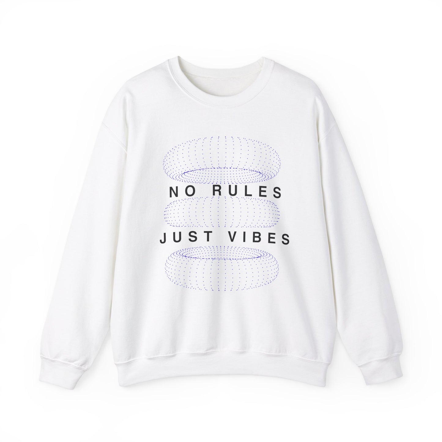 No Rules Just Vibes Light - Unisex Heavy Blend™ Crewneck Sweatshirt