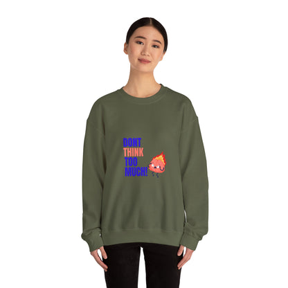 Denk niet te veel na - Unisex Heavy Blend™ Crewneck Sweatshirt