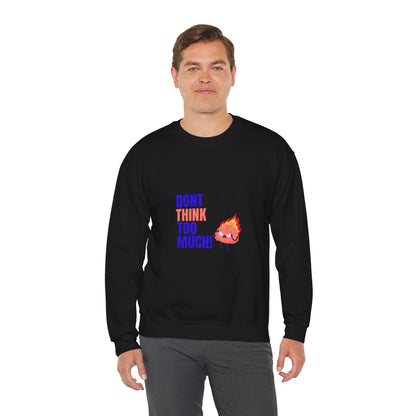 Denk niet te veel na - Unisex Heavy Blend™ Crewneck Sweatshirt