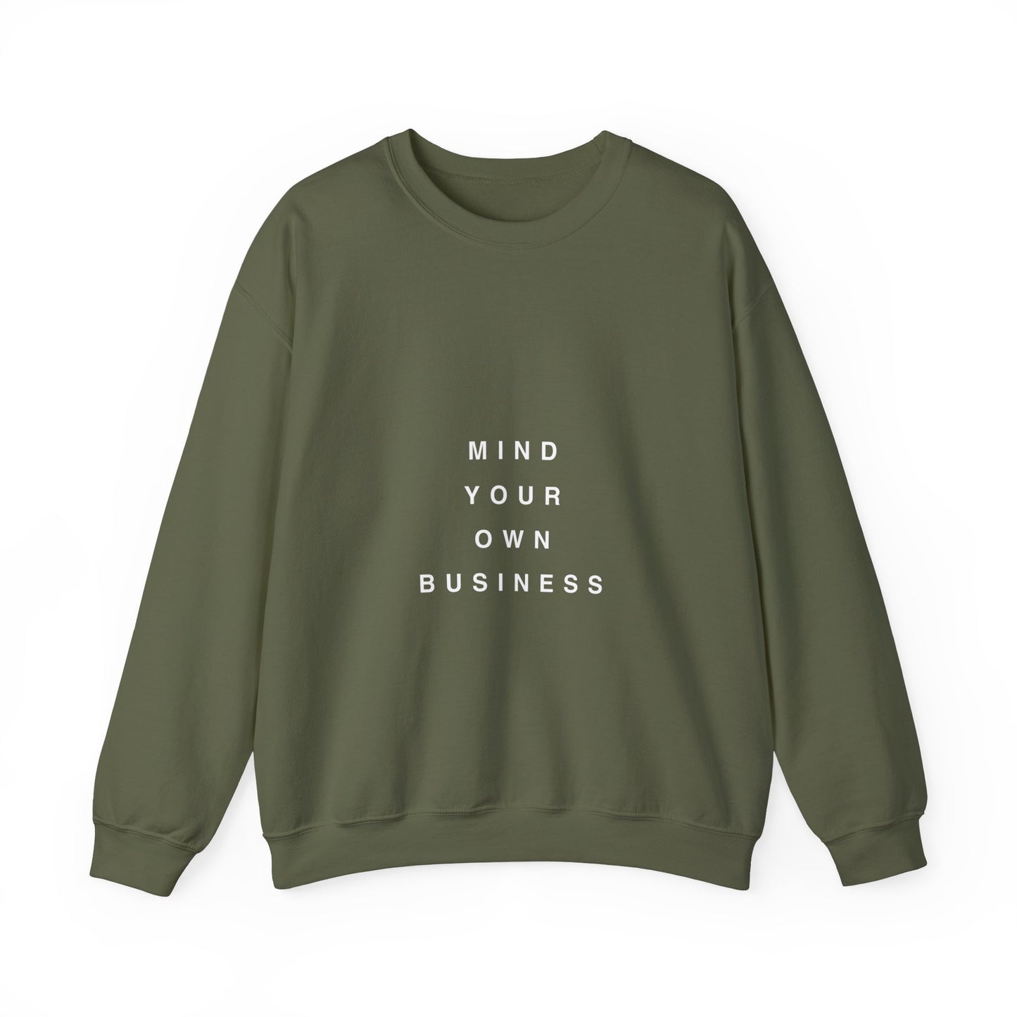 Mind Your Own Business Dark - Unisex Heavy Blend™ Sweatshirt met ronde hals