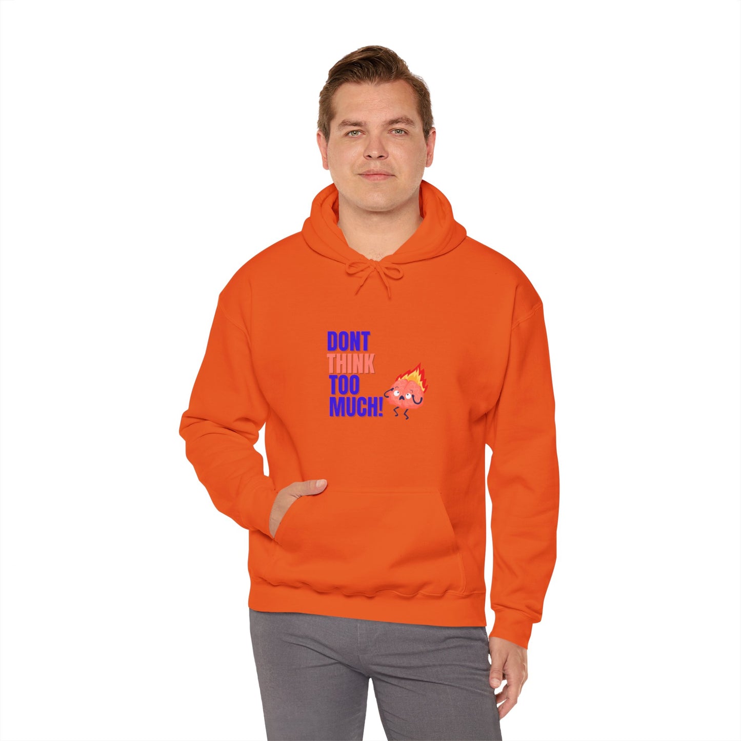 Denk niet te veel na - Unisex Heavy Blend™ Hooded Sweatshirt