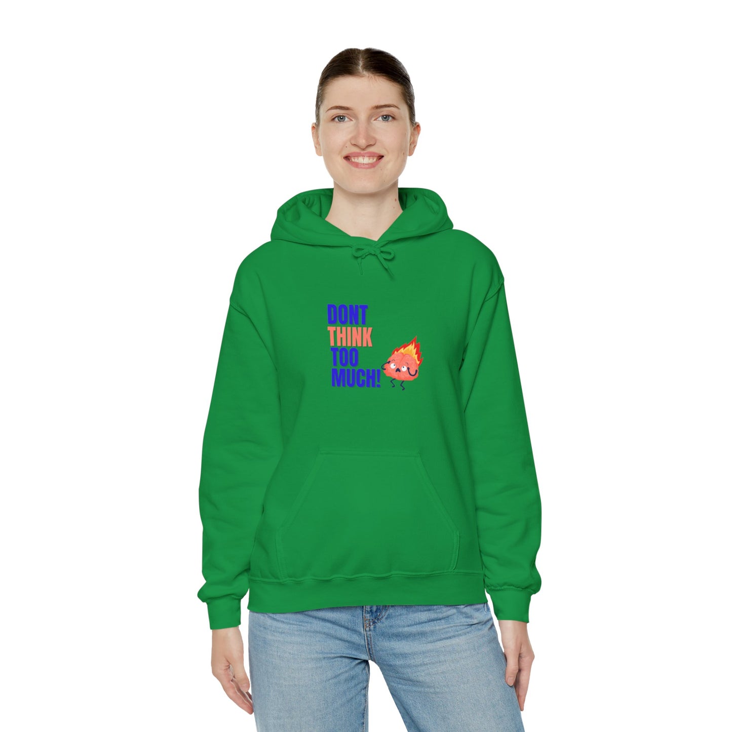 Denk niet te veel na - Unisex Heavy Blend™ Hooded Sweatshirt