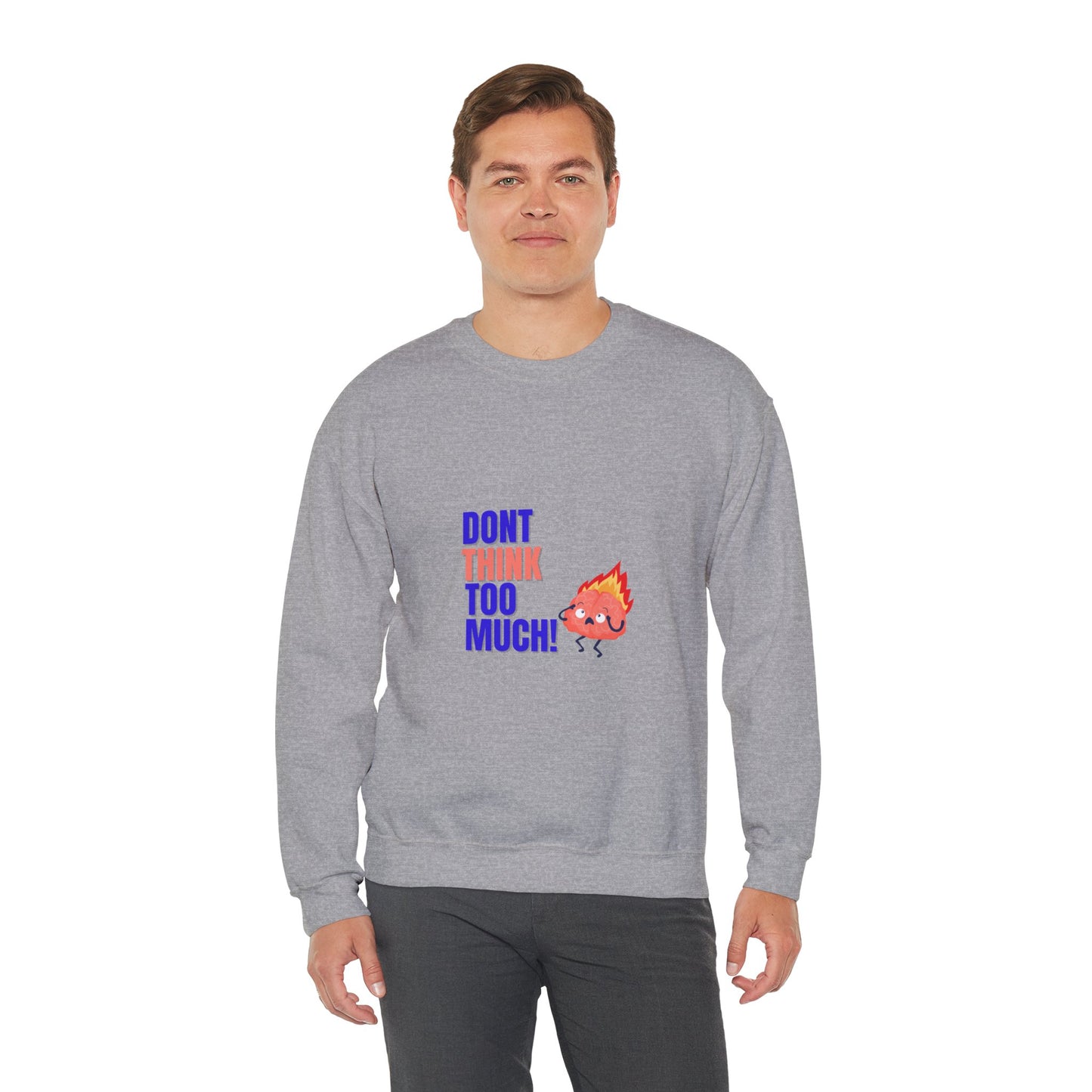 Denk niet te veel na - Unisex Heavy Blend™ Crewneck Sweatshirt