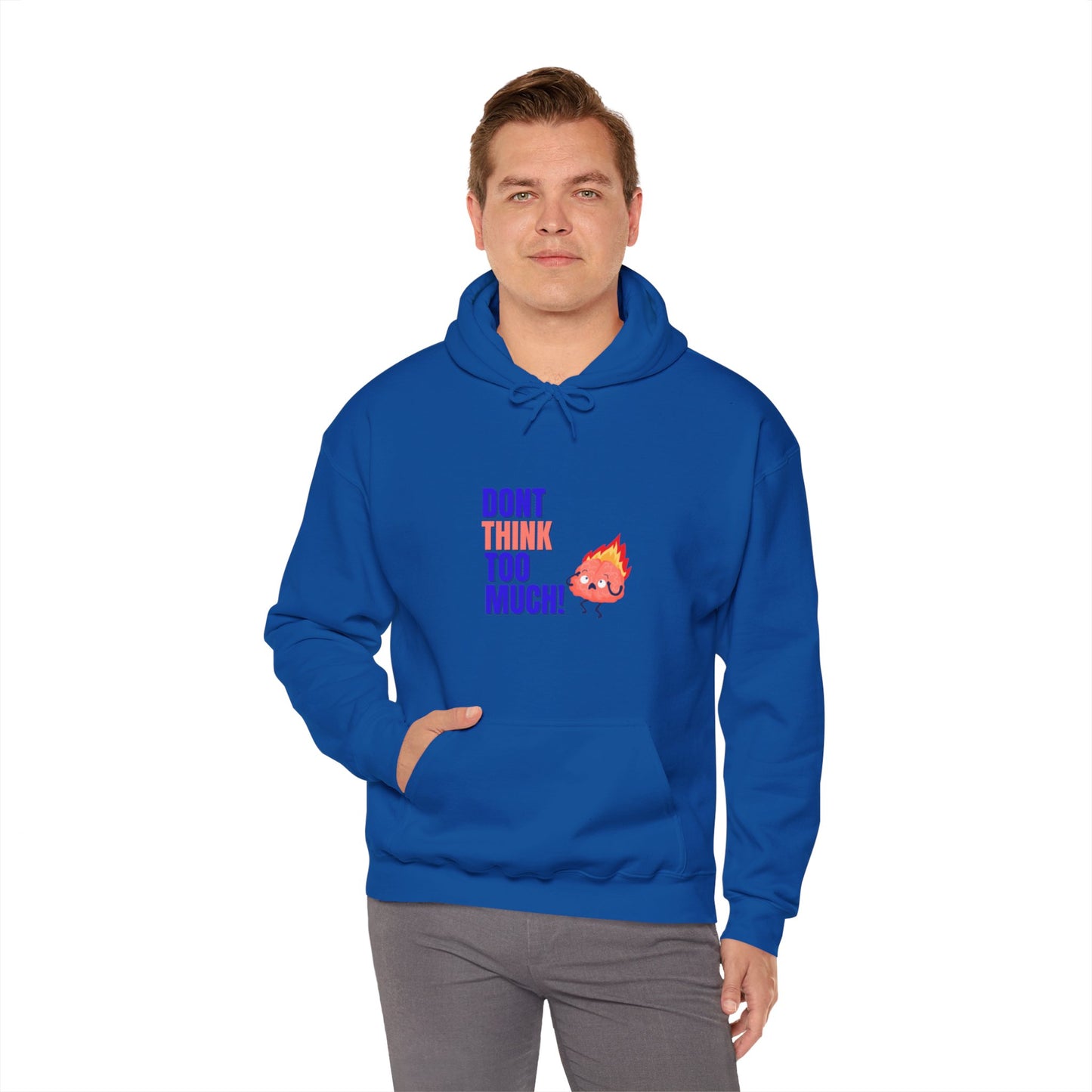 Denk niet te veel na - Unisex Heavy Blend™ Hooded Sweatshirt