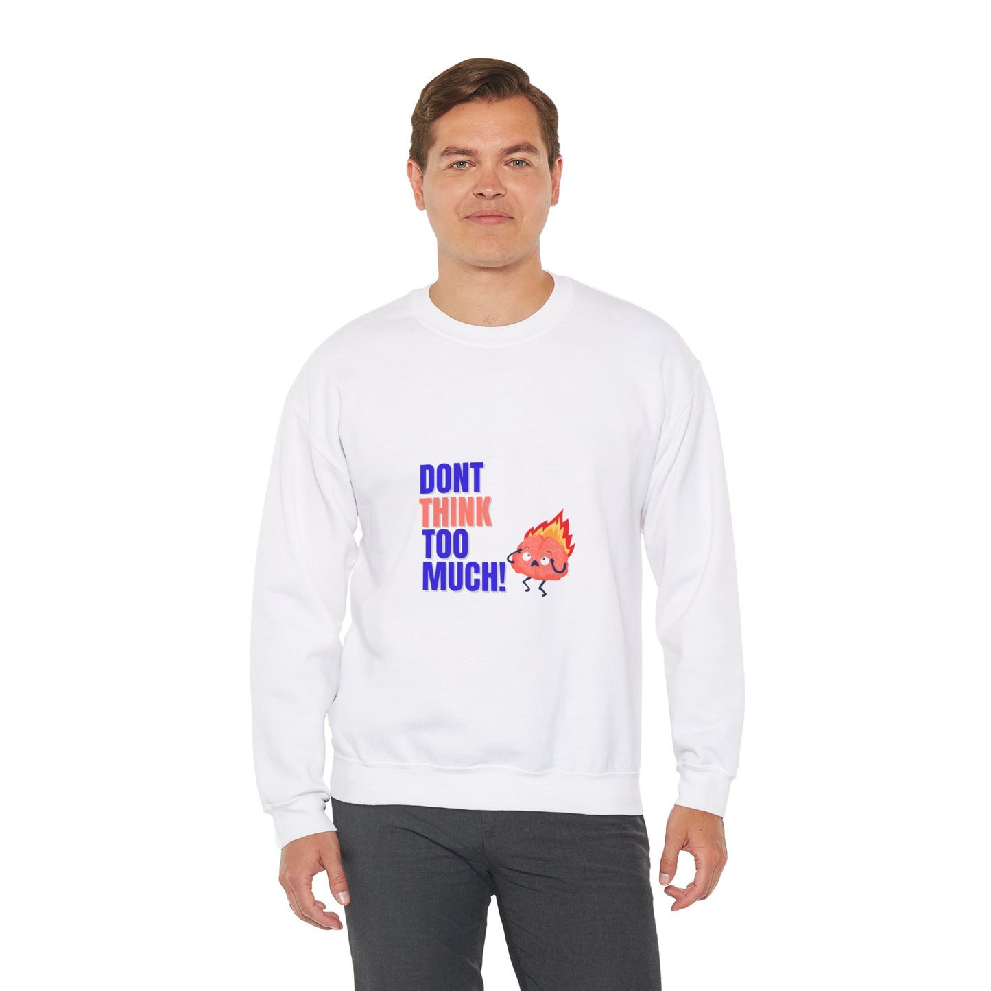 Denk niet te veel na - Unisex Heavy Blend™ Crewneck Sweatshirt