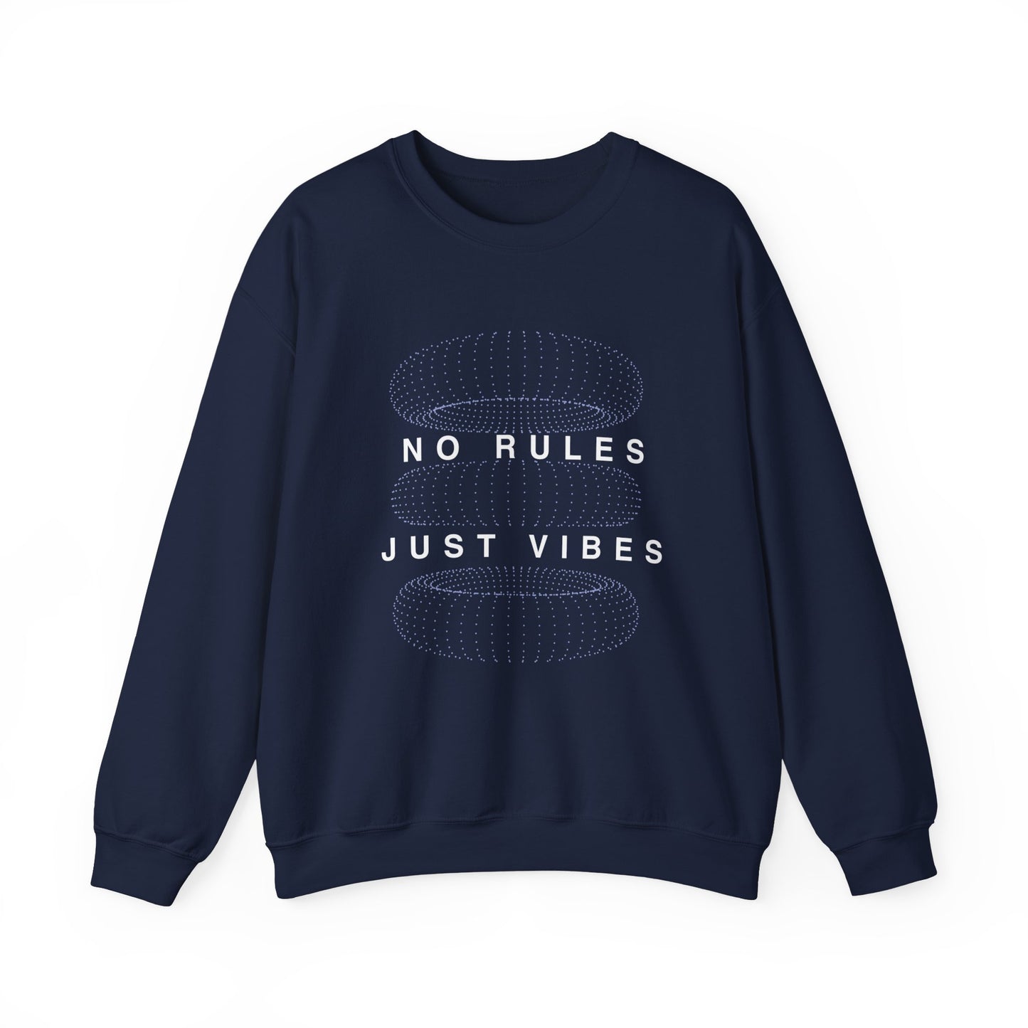 No Rules Just Vibes Dark - Unisex Heavy Blend™ Crewneck Sweatshirt