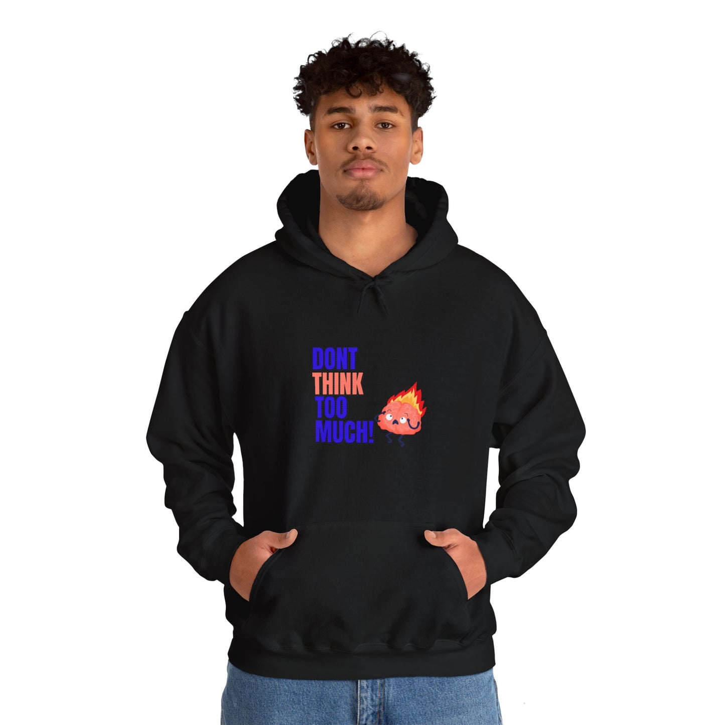 Denk niet te veel na - Unisex Heavy Blend™ Hooded Sweatshirt