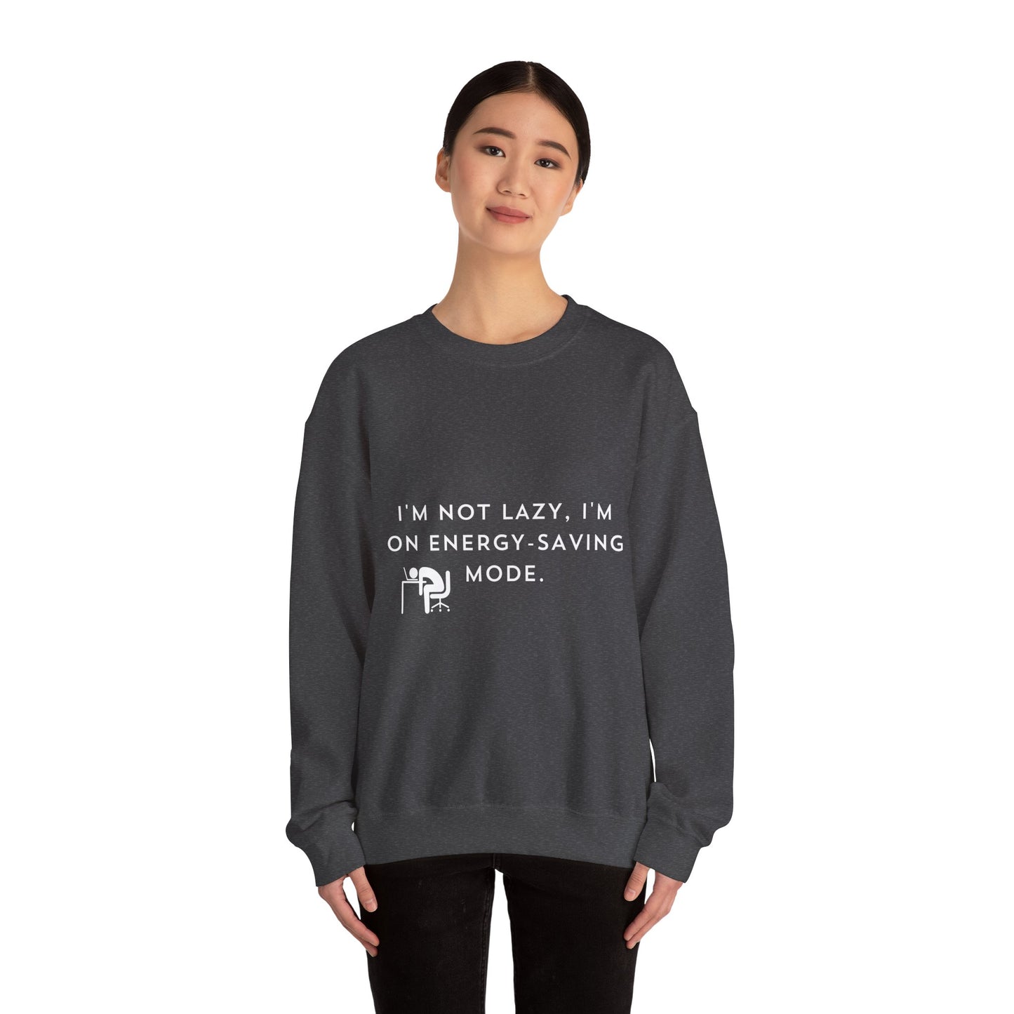 Ik ben niet lui Dark - Unisex Heavy Blend™ ronde hals sweatshirt