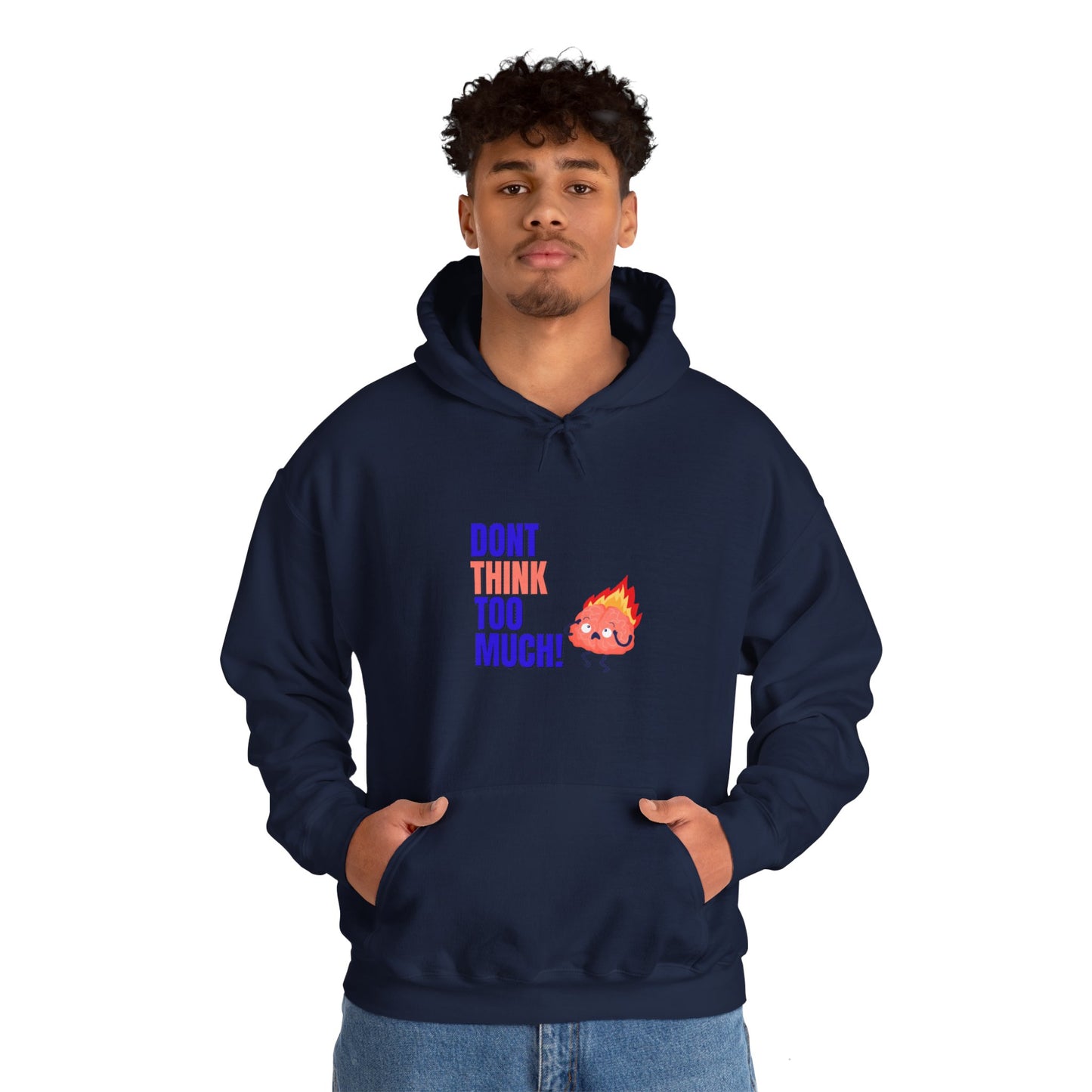 Denk niet te veel na - Unisex Heavy Blend™ Hooded Sweatshirt