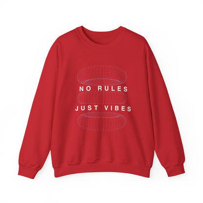 No Rules Just Vibes Dark - Unisex Heavy Blend™ Crewneck Sweatshirt