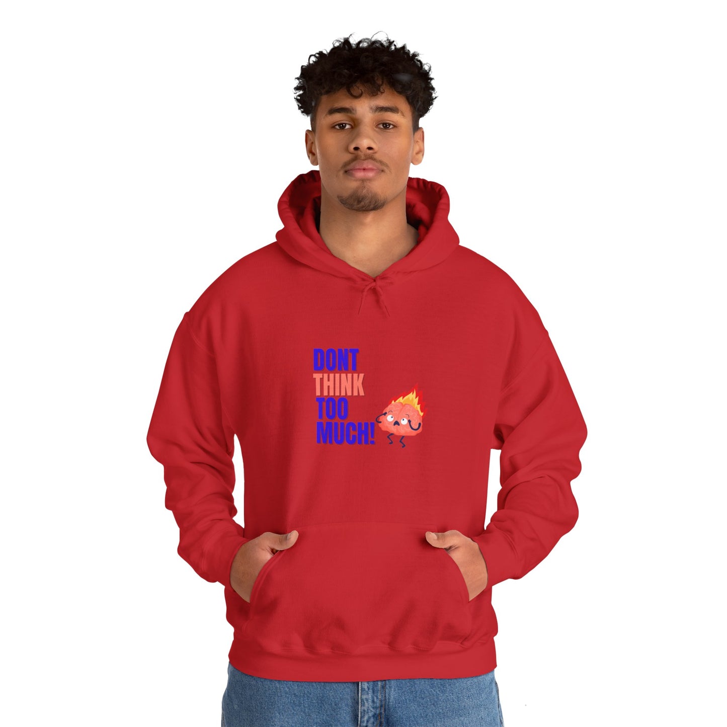 Denk niet te veel na - Unisex Heavy Blend™ Hooded Sweatshirt