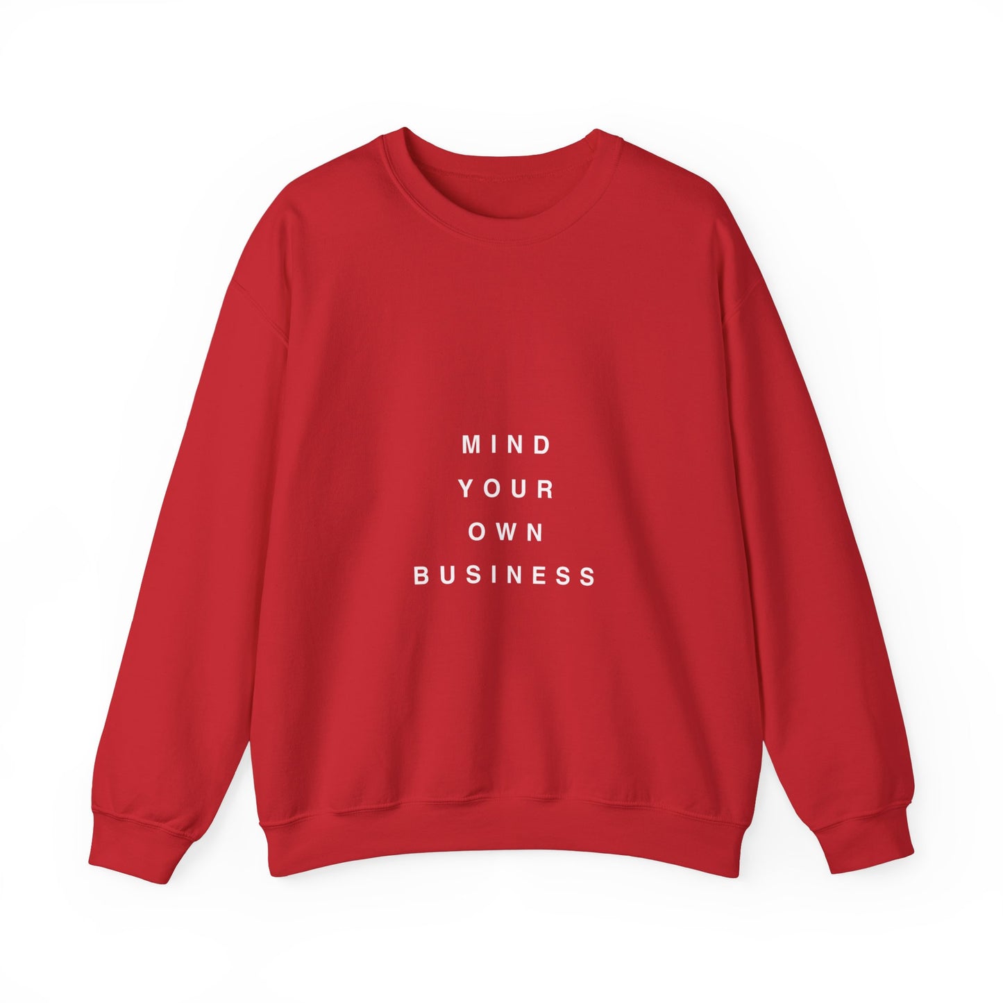 Mind Your Own Business Dark - Unisex Heavy Blend™ Sweatshirt met ronde hals