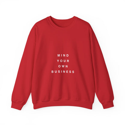 Mind Your Own Business Dark - Unisex Heavy Blend™ Sweatshirt met ronde hals