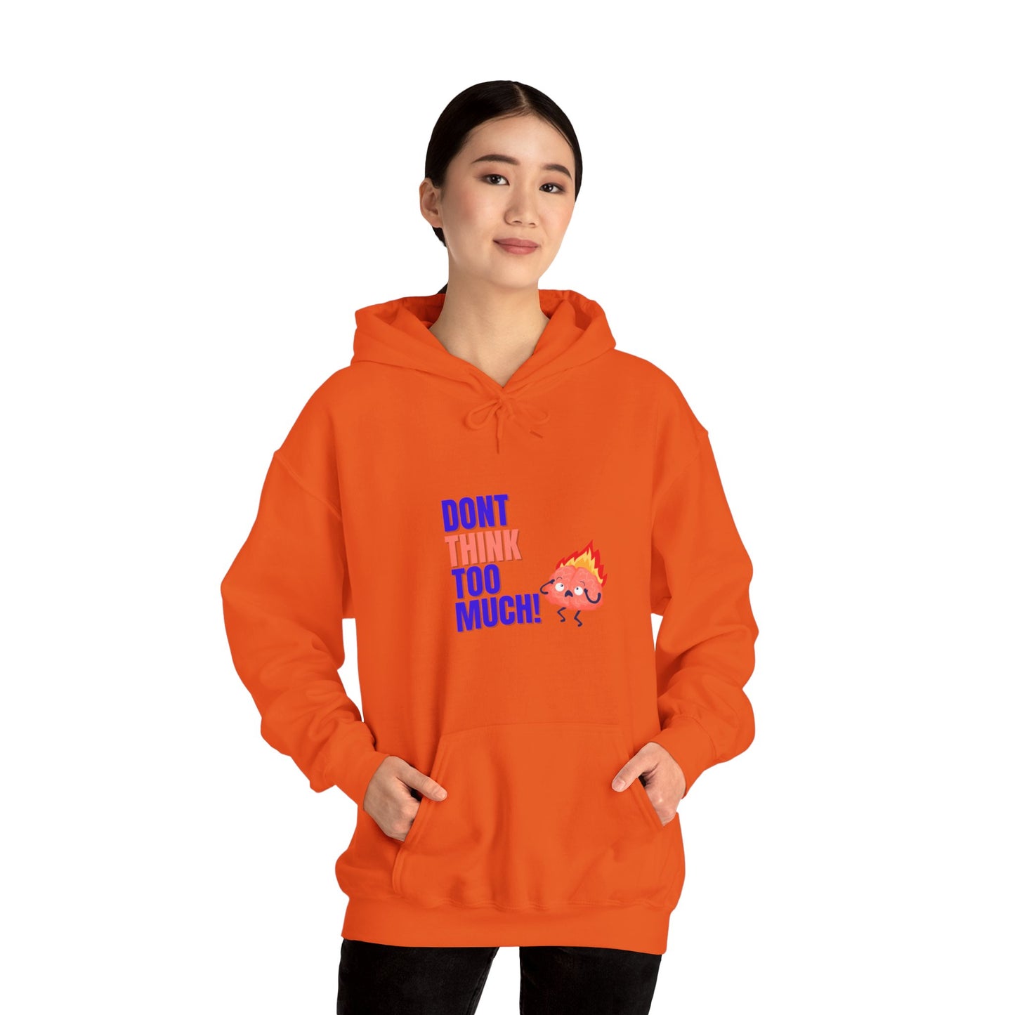 Denk niet te veel na - Unisex Heavy Blend™ Hooded Sweatshirt