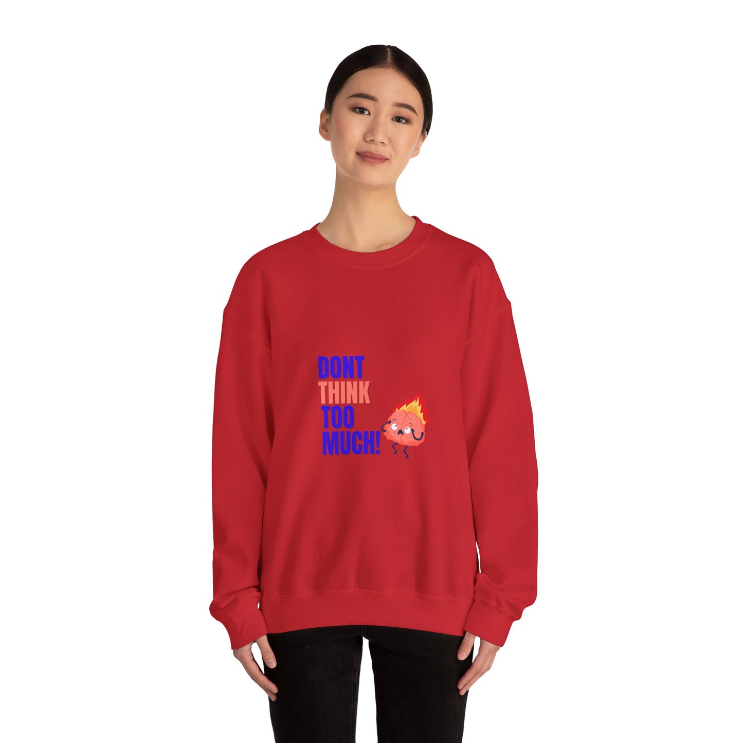 Denk niet te veel na - Unisex Heavy Blend™ Crewneck Sweatshirt