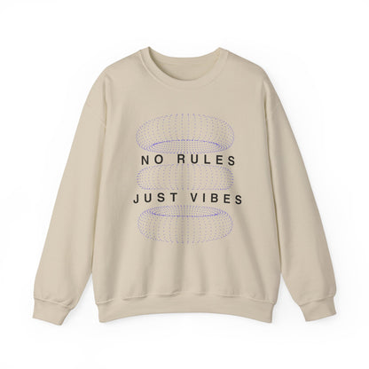 No Rules Just Vibes Light - Unisex Heavy Blend™ Crewneck Sweatshirt